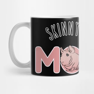 Skinny Pig Best Mom. Bald is Beautiful. Cute Hairless Pig. Mug